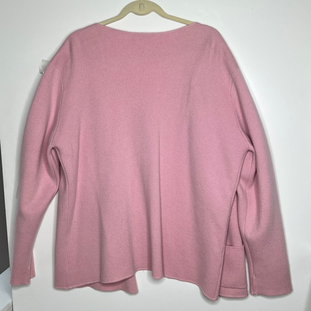 Johnstons Cashmere Sz 46 Open Cardigan with Patch Pockets - Picture 7 of 7